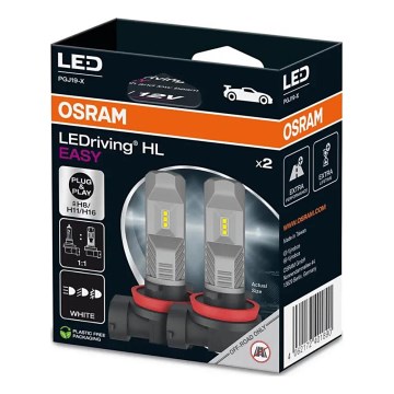 CONJUNTO 2x LED Lâmpada de carro H8/H11/H16 PGJ19-X/8,2W/12V 6000K - Osram