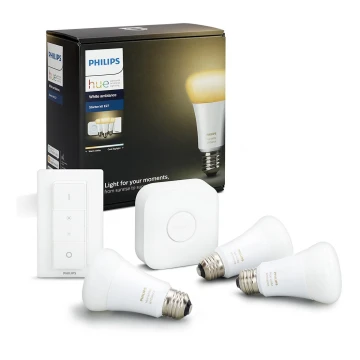 Conjunto básico Philips Hue WHITE AMBIANCE 3xE27/9,5W/230V