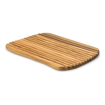 Continenta C4990 - Tábua de cortar pão de cozinha 37x25 cm madeira de oliveira
