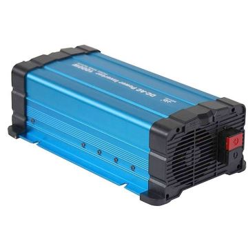 Conversor de voltagem 1000W/12/230V + controlo remoto com fio