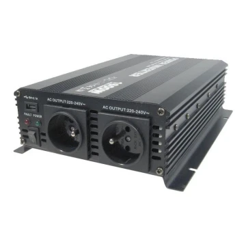 Conversor de voltagem 1600W/12V/230V + USB