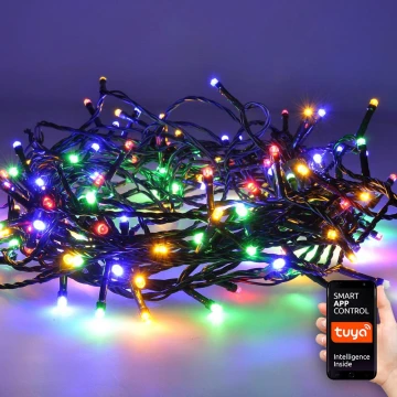 Corrente de Natal 400xLED/8 funções 25m Wi-Fi Tuya IP44 multicolor/branco quente