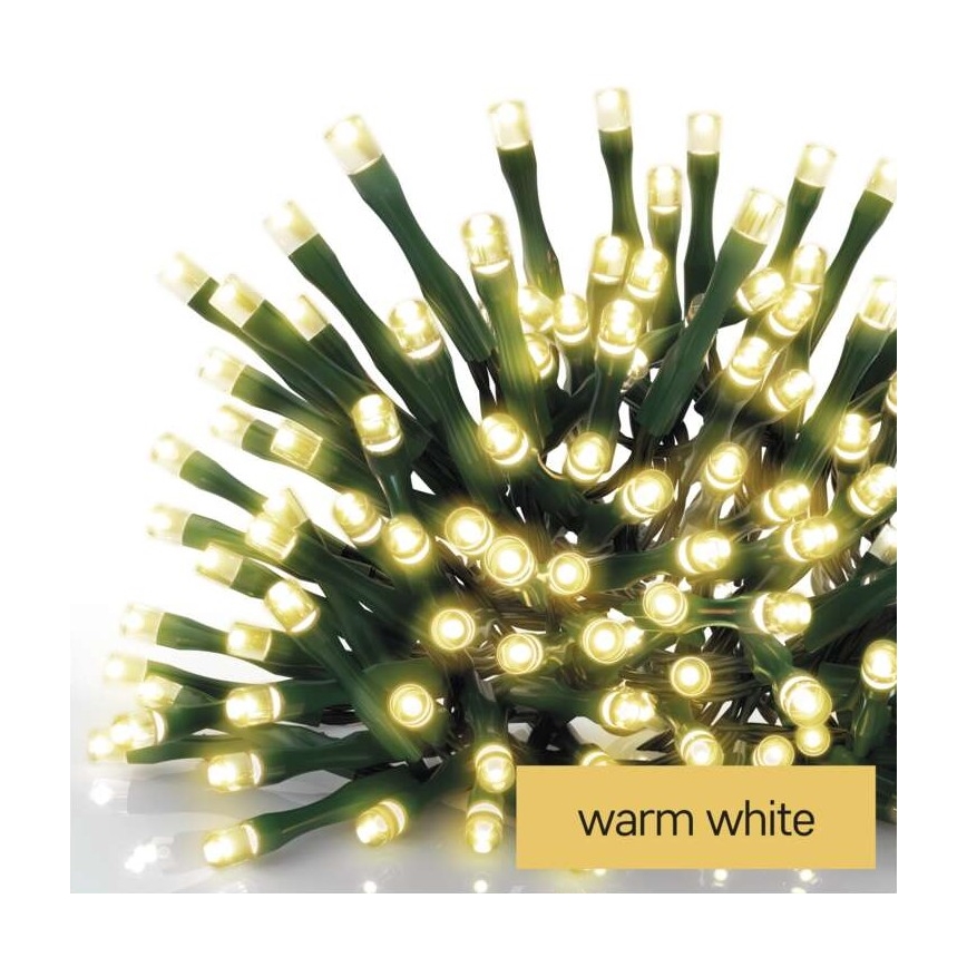 Corrente de Natal exterior LED 120xLED/17m IP44 branco quente