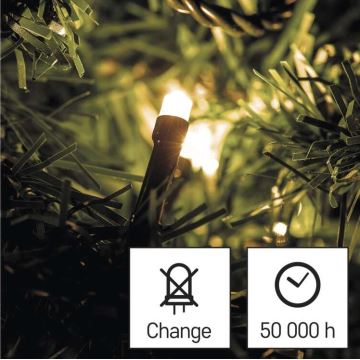 Corrente de Natal exterior LED 240xLED/29m IP44 branco quente