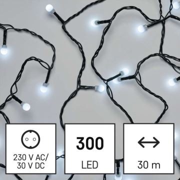 Corrente de Natal exterior LED 300xLED/35m IP44 branco frio