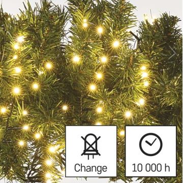 Corrente de Natal exterior LED 400xLED/13m IP44 branco quente