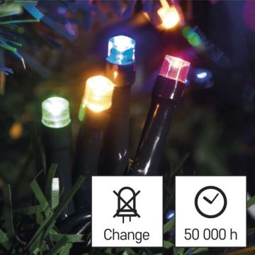 Corrente de Natal exterior LED 40xLED/9m IP44 multicolor