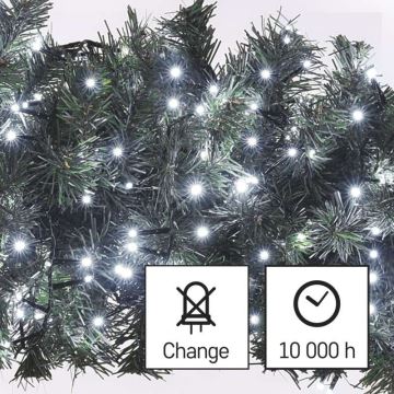 Corrente de Natal exterior LED 600xLED/17m IP44 branco frio