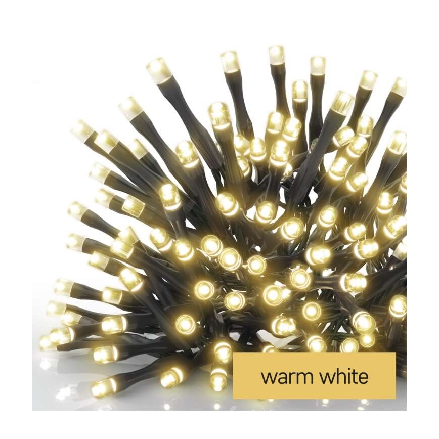 Corrente de Natal exterior LED 80xLED/6,1m IP44 branco quente