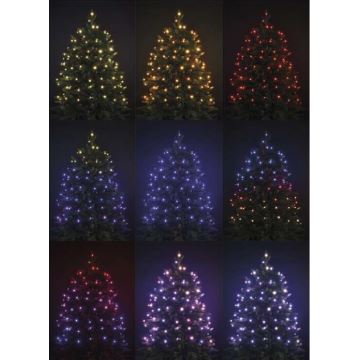 Corrente de Natal exterior LED RGB 120xLED/72 modos 15m IP44 + controlo remoto