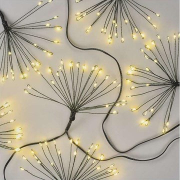 Corrente de Natal LED 150xLED/5,35m branco quente