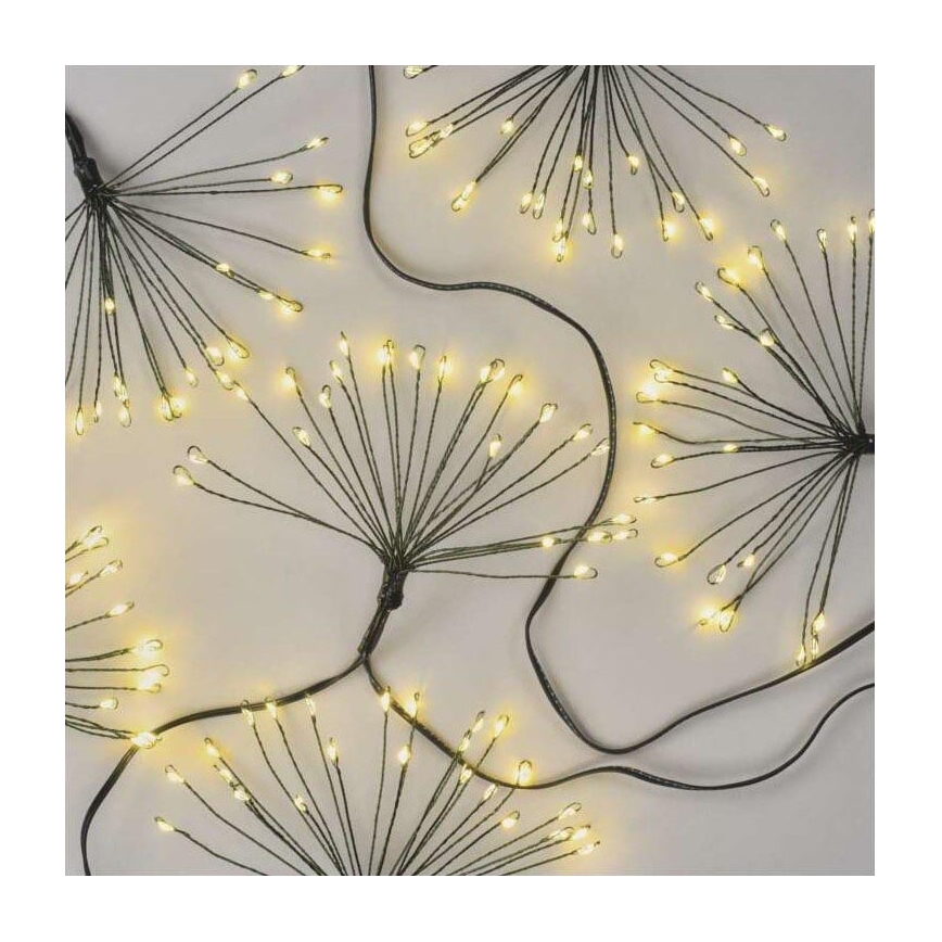 Corrente de Natal LED 150xLED/5,35m branco quente