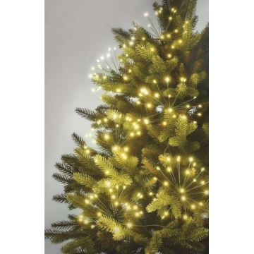 Corrente de Natal LED 150xLED/5,35m branco quente