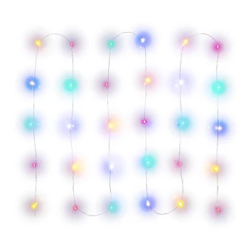 Corrente de Natal LED 30xLED/2xAA 3,3m multicolor