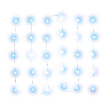 Corrente de Natal LED 30xLED/3xAA 3,3m branco frio