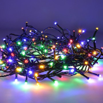 Corrente exterior de Natal LED 300xLED/8 funções 35m IP44 multicolor