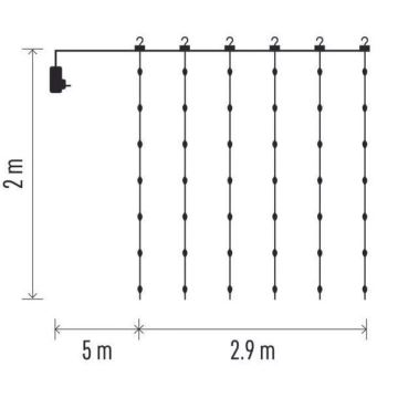 Corrente exterior de Natal LED 400xLED/8 funções 7,9 m IP44 branco quente