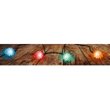 Corrente exterior de Natal LED 40xLED/15m IP44 multicolor