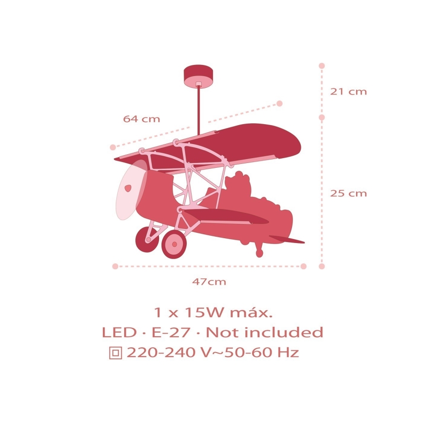 Dalber 54572 - Candeeiro de criança LITTLE TEDDY 1xE27/15W/230V