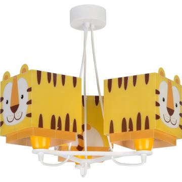 Dalber 64567 - Candelabro de criança LITTLE TIGER 3xE27/60W/230V