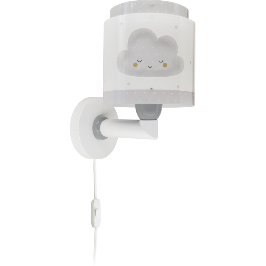 Dalber 76019E - Iluminação de parede de criança BABY DREAMS 1xE27/15W/230V cinzento