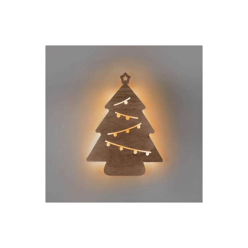 Decoração de Natal LED LED/2xAA árvore