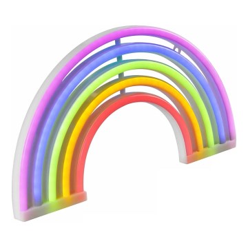 Decoração de parede LED com néons RAINBOW LED/3W/3xAA multicolor