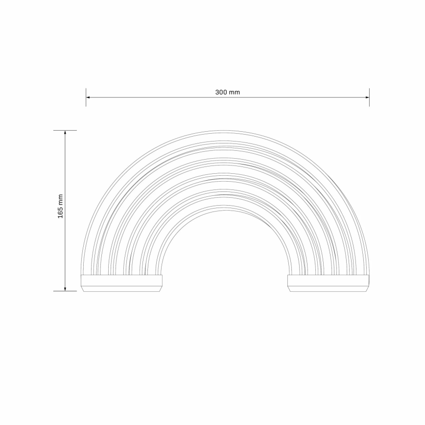 Decoração de parede LED com néons RAINBOW LED/3W/3xAA multicolor