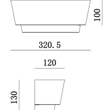 Deko-Light 341205 - Iluminação de parede TWYNNDA 1xE14/40W/230V branco