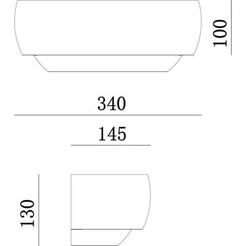 Deko-Light 341206 - Iluminação de parede TWYNNDA 1xE14/40W/230V branco