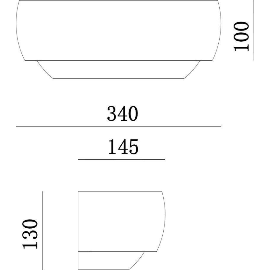 Deko-Light 341206 - Iluminação de parede TWYNNDA 1xE14/40W/230V branco