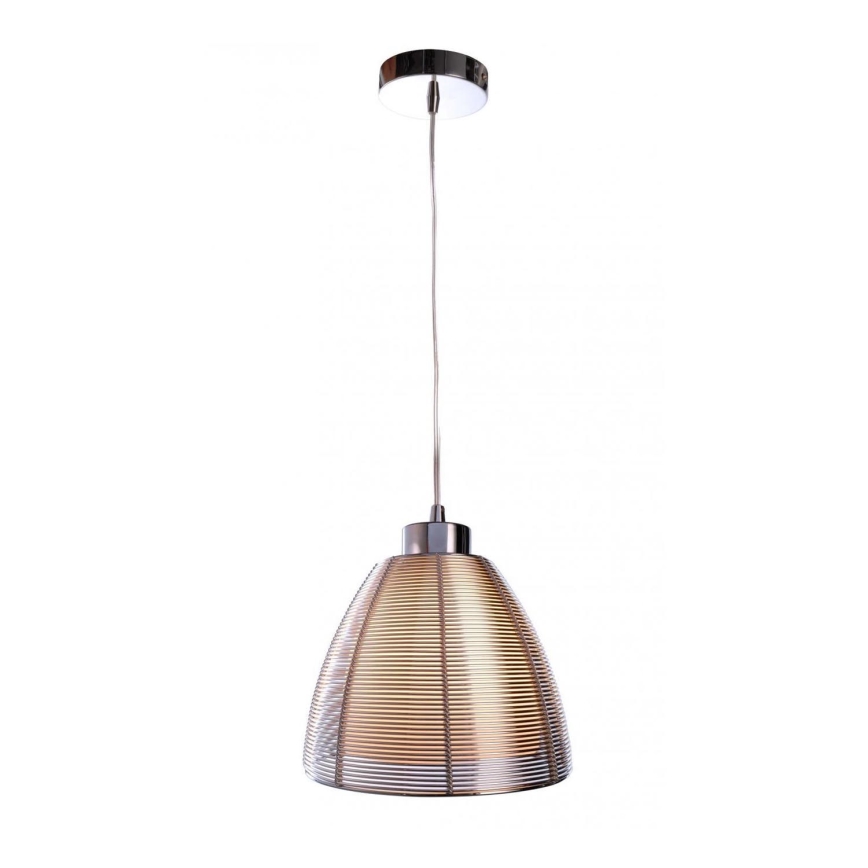 Deko-Light 342025 - Candeeiro suspenso FILO 1xE27/60W/230V diâmetro 19 cm prateado