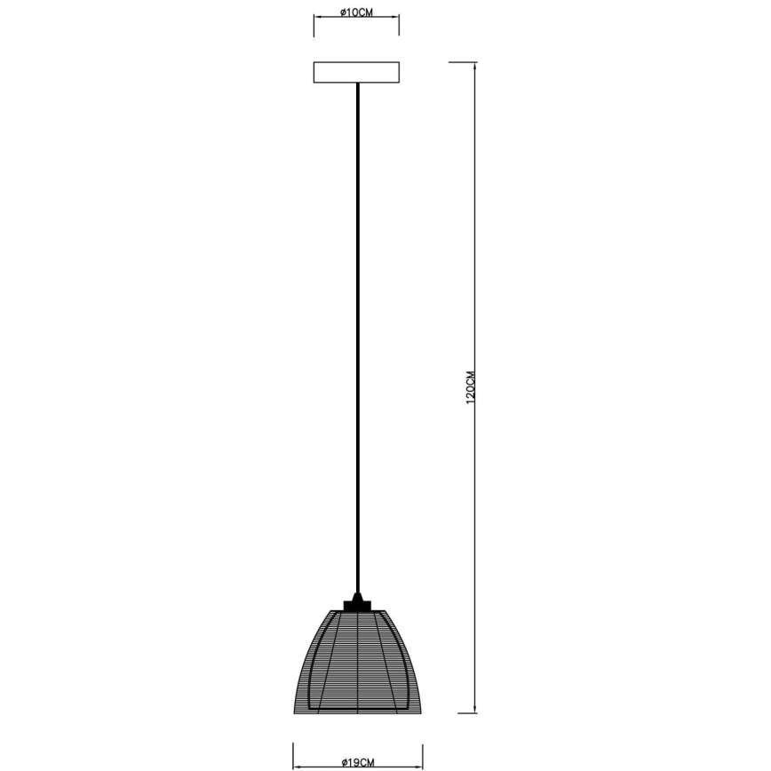 Deko-Light 342025 - Candeeiro suspenso FILO 1xE27/60W/230V diâmetro 19 cm prateado