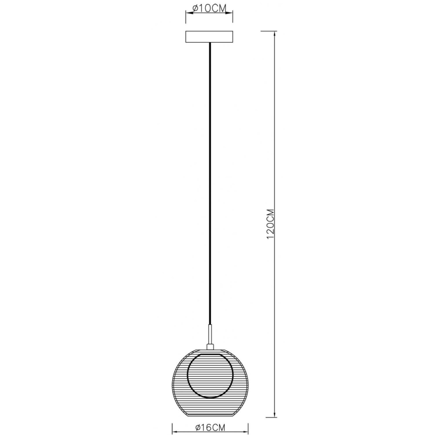 Deko-Light 342029 - Candeeiro suspenso FILO 1xG9/40W/230V diâmetro 16 cm prateado