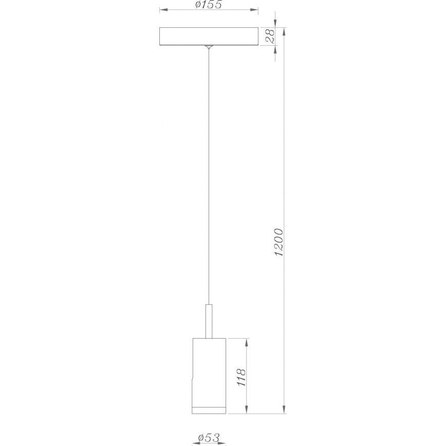 Deko-Light 348037 - Candeeiro suspenso LED com regulação DABIH LED/7,2W/230V 3000K branco