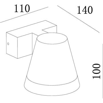 Deko-Light 731076 - Iluminação de parede exterior LED SERPENTIS LED/6,2W/230V IP54 preto