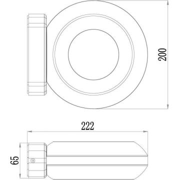 Deko-Light 731081 - Iluminação de parede exterior LED MUSCAE LED/13W/230V IP54 antracite