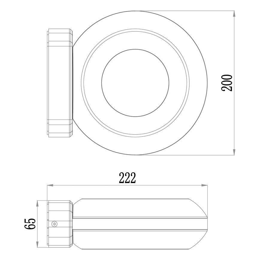 Deko-Light 731081 - Iluminação de parede exterior LED MUSCAE LED/13W/230V IP54 antracite