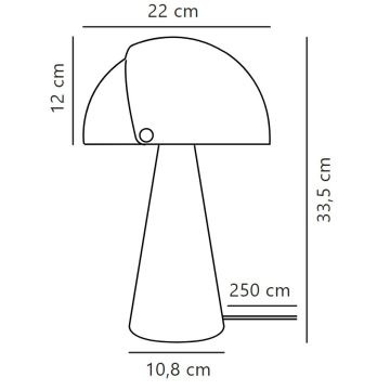 DFTP by Nordlux - Candeeiro de mesa ALIGN 1xE27/25W/230V bege