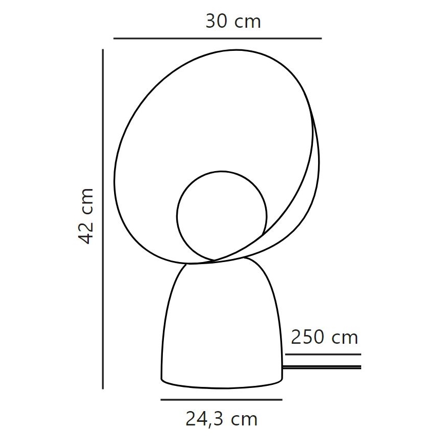 DFTP by Nordlux - Candeeiro de mesa HELLO 1xE14/25W/230V castanho