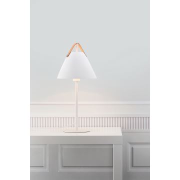 DFTP by Nordlux - Candeeiro de mesa STRAP 1xE27/40W/230V branco