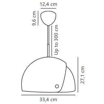 DFTP by Nordlux - Candeeiro suspenso ALIGN 1xE27/15W/230V branco