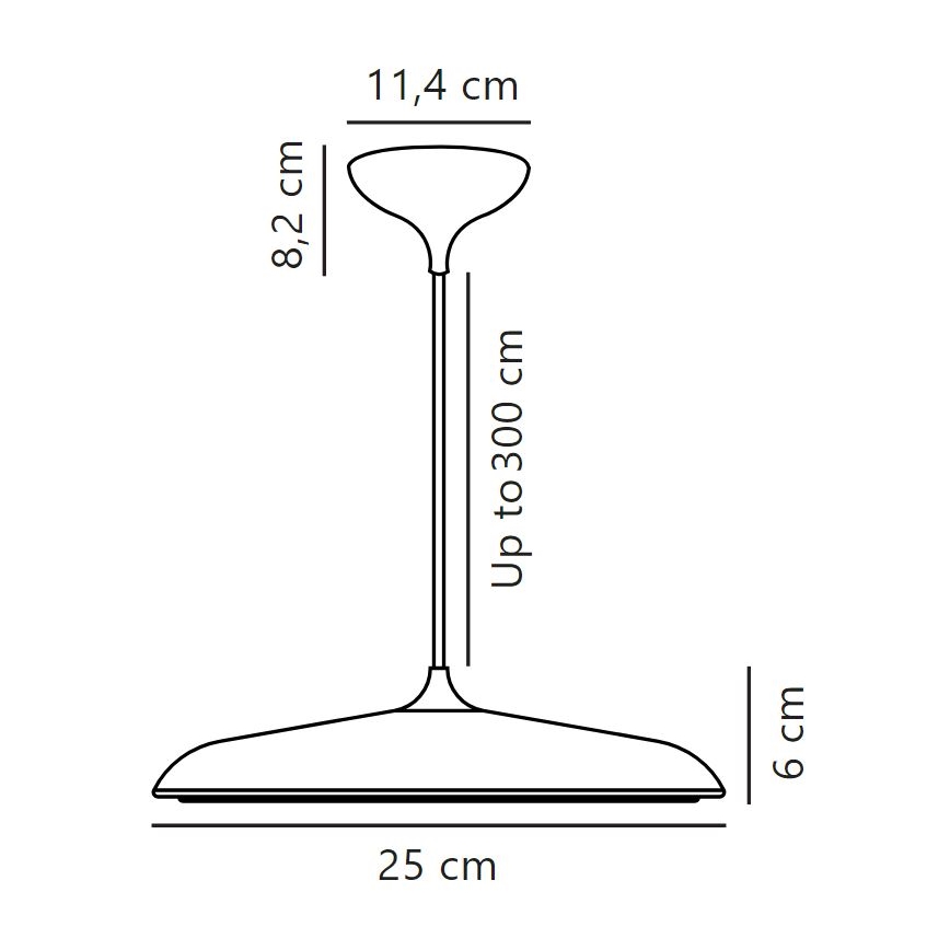 DFTP by Nordlux - Candeeiro suspenso LED com regulação ARTIST LED/14W/230V diâmetro 25 cm bege