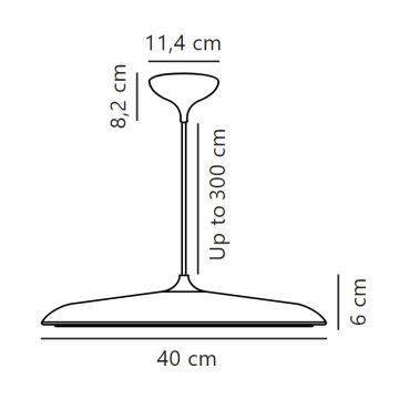 DFTP by Nordlux - Candeeiro suspenso LED com regulação ARTIST LED/24W/230V diâmetro 40 cm cobre