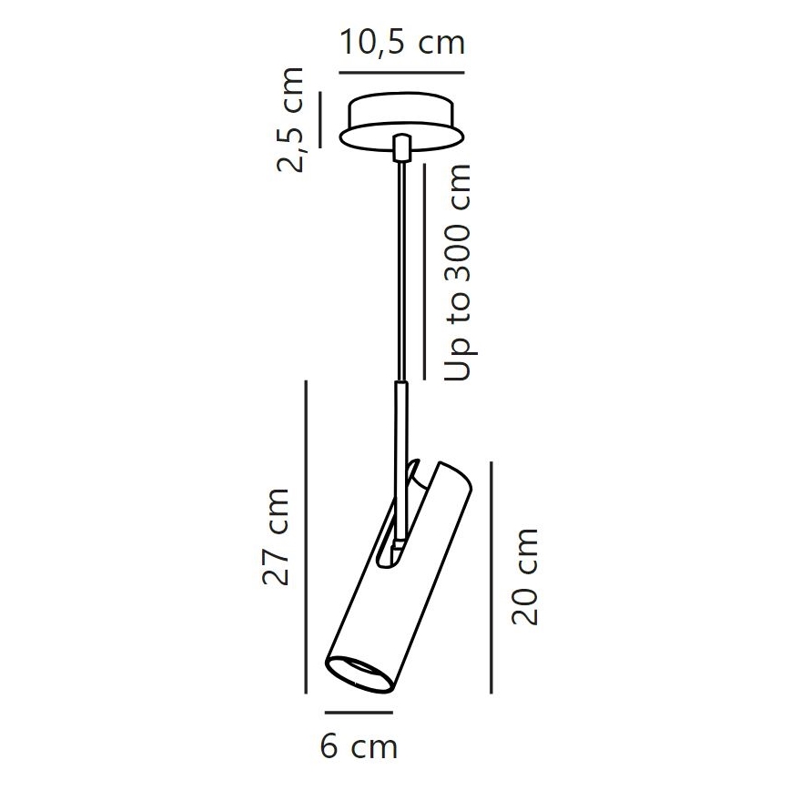 DFTP by Nordlux - Candeeiro suspenso MIB 1xGU10/8W/230V preto