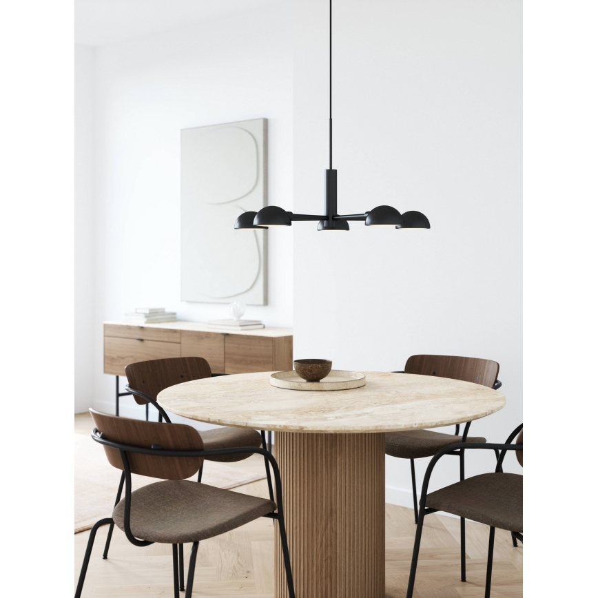 DFTP by Nordlux - Candeeiro suspenso NOMI 5xE14/8W/230V preto