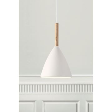 DFTP by Nordlux - Candeeiro suspenso PURE 1xE27/40W/230V diâmetro 20 cm branco/cinza