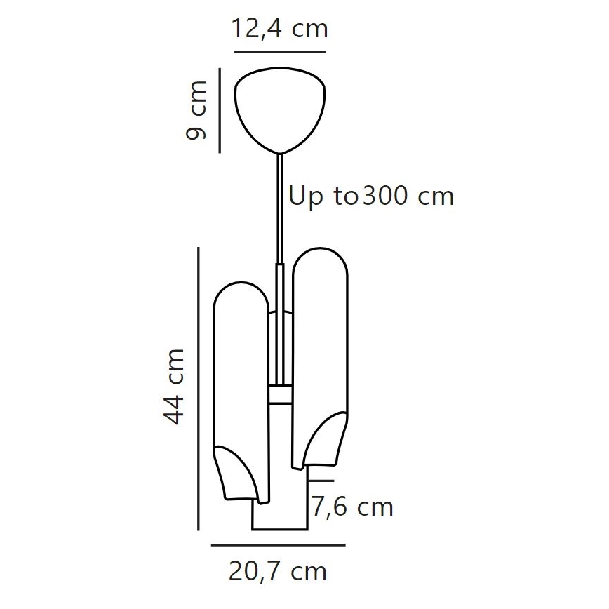 DFTP by Nordlux - Candeeiro suspenso ROCHELLE 3xGU10/15W/230V