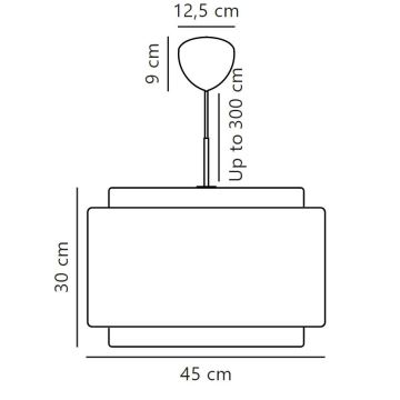 DFTP by Nordlux - Candeeiro suspenso TAKAI 1xE27/25W/230V