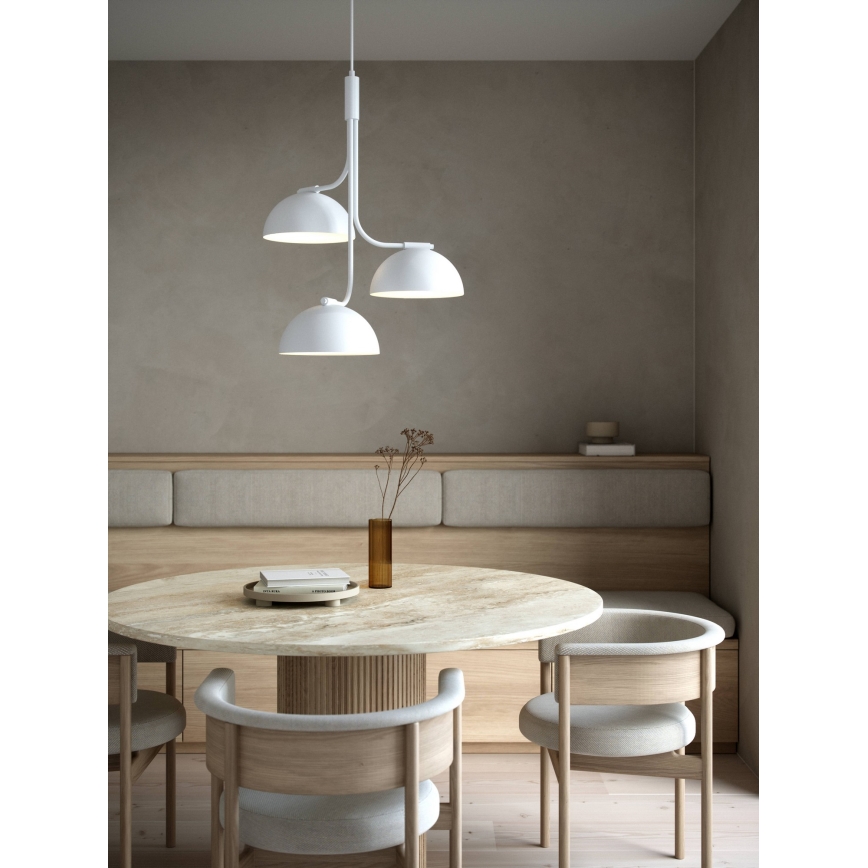 DFTP by Nordlux - Candeeiro suspenso TULLIO 3xE14/25W/230V branco